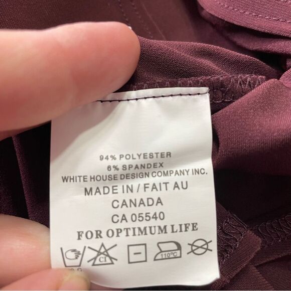 Sympli Asymmetrical‎ Layered Burgundy Top Size 6 - Picture 6 of 7